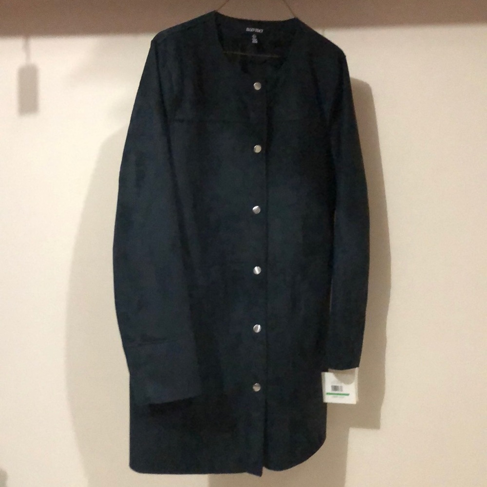 ELLEN TRACY Women's Snap Front Reversible Coat